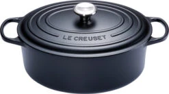 Le Creuset Signature Ovale Braadpan 27 Cm Mat Zwart