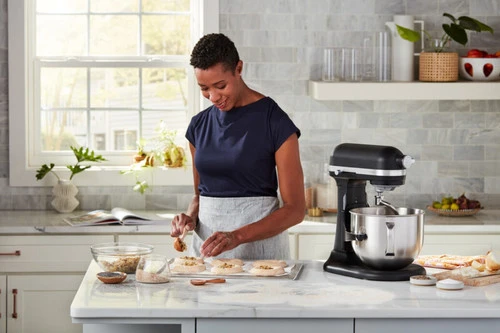 KitchenAid Artisan Bowl-Lift 5KSM70SHXEBM Matzwart - Afbeelding 12